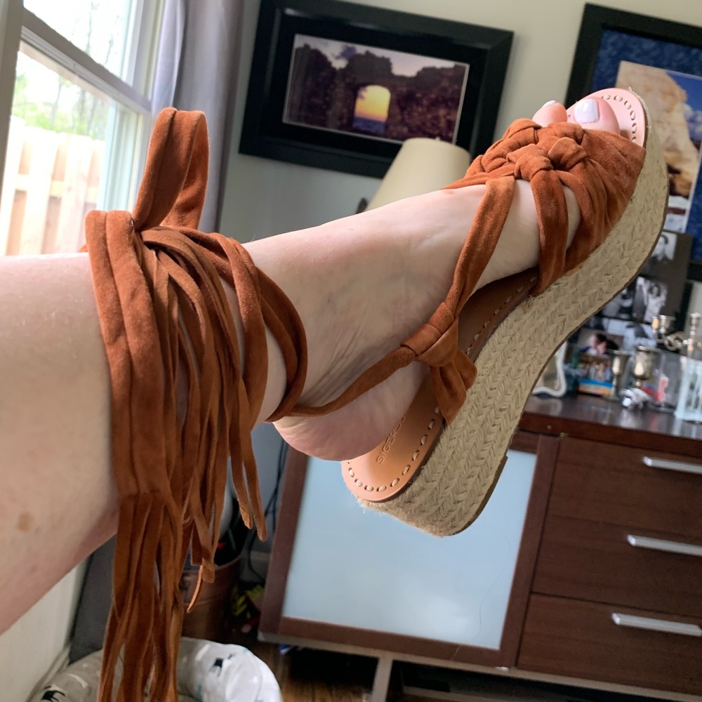 NEW Sigerson Morrison espadrille suede sandals🤎
